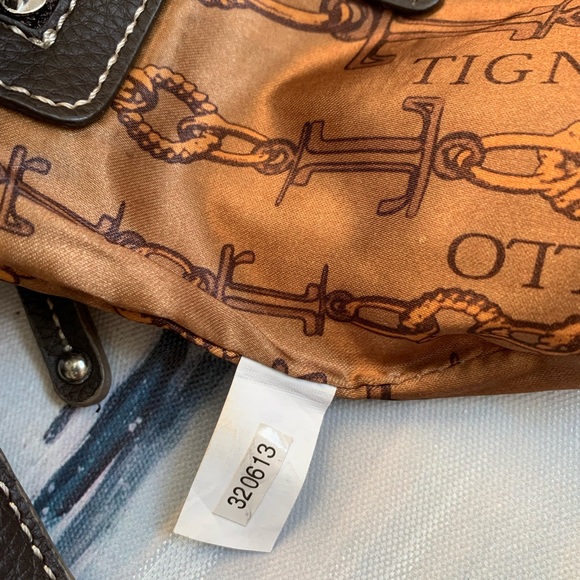 Tignanello 100% Genuine Leather Brown Crossbody Purse Vintage Academia Timeless - Picture 14 of 16